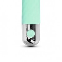 10-Speed USB Recharging Silicone Vibrator 3.8 Inches Green